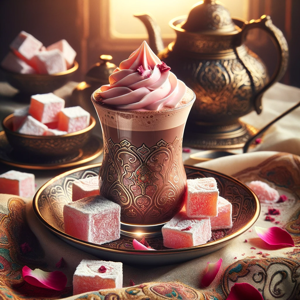 Sugar Free Turkish Delight White Hot Chocolate Powder