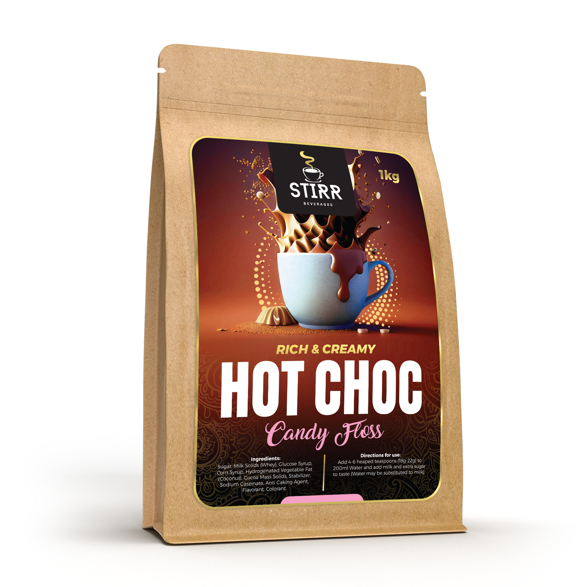 Candy Floss Hot Chocolate Powder (55-58 Servings)